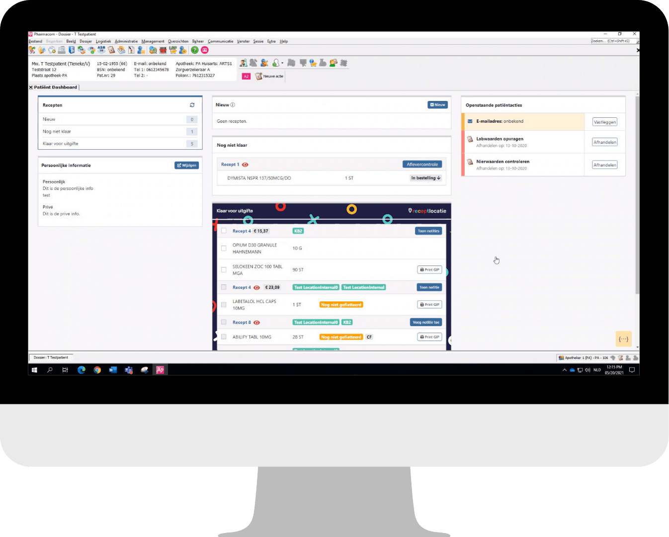 patiënt dashboard